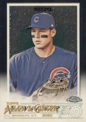 2020 Topps Allen & Ginter Chrome Base Set Anthony Rizzo #86 card