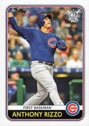 2020 Topps Big League Base Set Anthony Rizzo #72 card