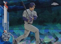 2020 Topps Chrome Update Sapphire Edition Base Set Anthony Rizzo #U-201 card