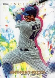2020 Topps Inception Base Set Anthony Rizzo #75 card