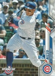 2020 Topps Opening Day Base Set Anthony Rizzo #22 card
