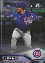 2021 Bowman Platinum Base Set Anthony Rizzo #45 card