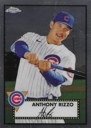 2021 Topps Chrome Platinum Anniversary Base Set Anthony Rizzo #219 card