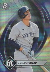 2022 Bowman Platinum Base Set Anthony Rizzo #46 card