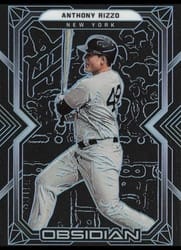 2022 Panini Chronicles Obsidian Anthony Rizzo #22 card