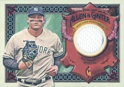 2022 Topps Allen & Ginter Relics (Pattern A) Anthony Rizzo #AGRA-AR card