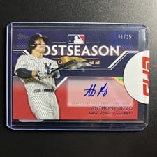 2023 Topps Postseason Performance Autographs Anthony Rizzo #PPA-AR card