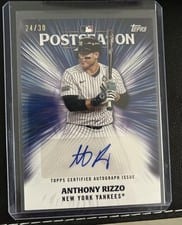 2025 Topps Postseason Performance Autograph Anthony Rizzo #PPA-AR card
