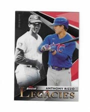 2021 Finest Legacies Anthony Rizzo / Ernie Banks #FL-AE card
