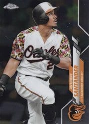 2020 Topps Chrome Base Set Anthony Santander #130 card