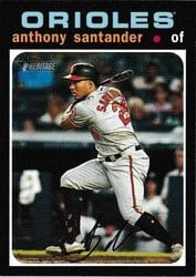2020 Topps Heritage Base Set Anthony Santander #393 card