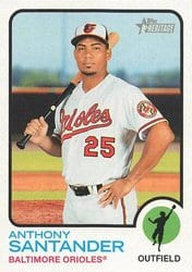 2022 Topps Heritage Base Set Anthony Santander #33 card