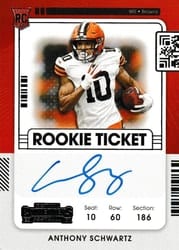 2021 Panini Contenders Base Set Anthony Schwartz #128 card