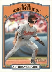 2021 Topps Heritage Minor League Base Set Anthony Servideo #55 card