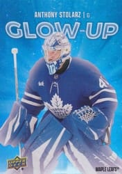 2025-26 Upper Deck Glow-Up Anthony Stolarz #GU-18 card