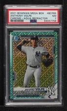 2021 Bowman Chrome Prospects Anthony Volpe Aqua Refractor Mega Box Mojo #BCP-85 card