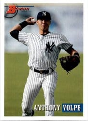2021 Bowman Heritage Base Set Anthony Volpe #185 card