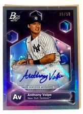 2022 Bowman Platinum Precious Elements Autographs Anthony Volpe #PE-15 card
