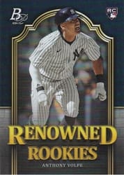 2023 Bowman Platinum Renowned Rookies Anthony Volpe #RR-20 card