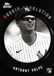 2023 Topps Black & White Rookie Resolution Anthony Volpe #RR5 card