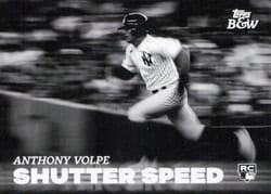 2023 Topps Black & White Shutter Speed Anthony Volpe #SS4 card