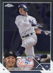 2023 Topps Chrome Base Set Anthony Volpe #4 card