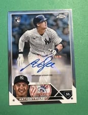 2023 Topps Chrome Update Autograph Anthony Volpe #AC-AV card
