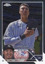2023 Topps Chrome Update Base Set Anthony Volpe #USC35 card