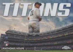 2023 Topps Chrome Update Titans Anthony Volpe #CT-19 card