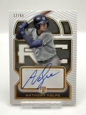 2023 Topps Definitive Collection Rookie Autographs Anthony Volpe #DRA-AV card
