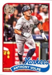 2024 Topps Update 1989 Topps Baseball 35th Anniversary Anthony Volpe #89US-22 card