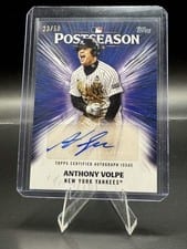 2025 Topps Postseason Performance Autograph Anthony Volpe #PPA-AV card