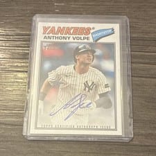 2026 Topps Heritage Real One Autographs Anthony Volpe #ROA-AV card