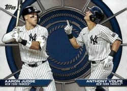 2025 Topps Dynamic Duos Anthony Volpe / Aaron Judge #DD-4 card