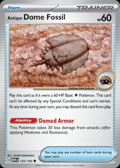 151 Antique Dome Fossil #152 card