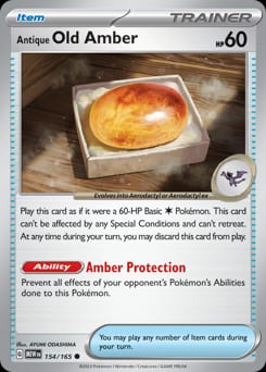 151 Antique Old Amber #154 card