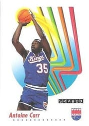 1991-92 SkyBox Base Set Antoine Carr #244 card