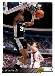 1992-93 Upper Deck Base Set Antoine Carr #106 card