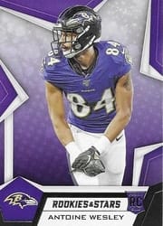 2019 Panini Rookies & Stars Base Set Antoine Wesley #180 card