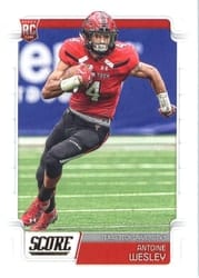 2019 Score Base Set Antoine Wesley #401 card