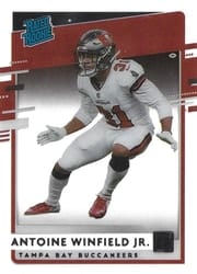 2020 Panini Chronicles Clearly Donruss Rated Rookies Antoine Winfield Jr #RR-AW card