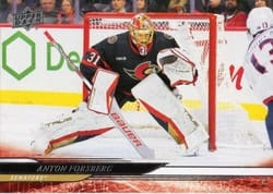 2024-25 Upper Deck Base Set Anton Forsberg #371 card