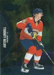 2021-22 SkyBox Metal Universe Base Set Anton Lundell #187 card