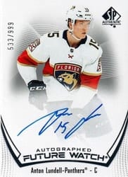 2021-22 SP Authentic Base Set Anton Lundell #174 card
