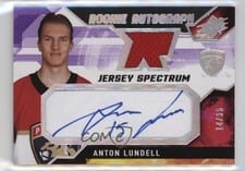 2021-22 SPx Rookie Autograph Jersey Anton Lundell #AL card