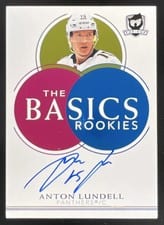 2021-22 Upper Deck The Cup The Basics Autograph Anton Lundell #TB-LN card