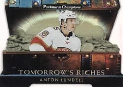 2022-23 Parkhurst Champions Tomorrow's Riches Anton Lundell #TR-29 card