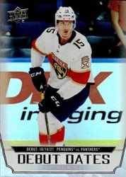 2022-23 Upper Deck Debut Dates Anton Lundell #DD-3 card