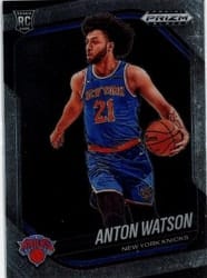 2024-25 Panini Prizm Black Base Set Anton Watson #238 card