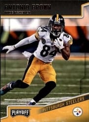 2018 Panini Playoff Base Set Antonio Brown #166 card